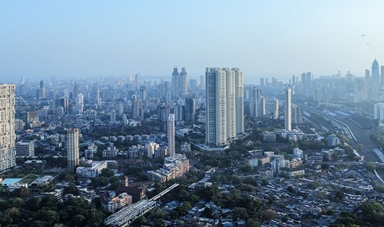Mumbai skyline India